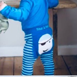 Blade & Rose - Blue Pirate legging. Size 1-2 years